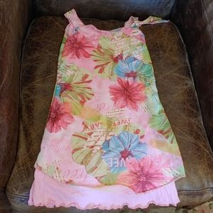 NWOT Parisian Girls Sleeveless Flower Dress